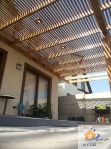 تصميم برجولات خشبية