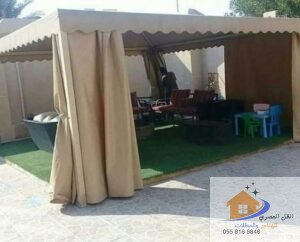 برجولات قماش بي في سي