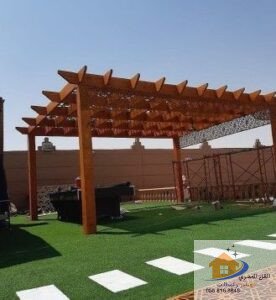 مظلات حدائق خشبية