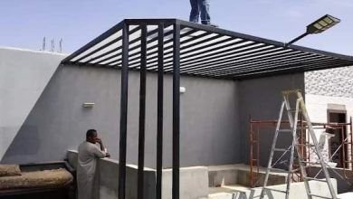 مظلات حديد