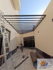 مظلات تيوبات حديد