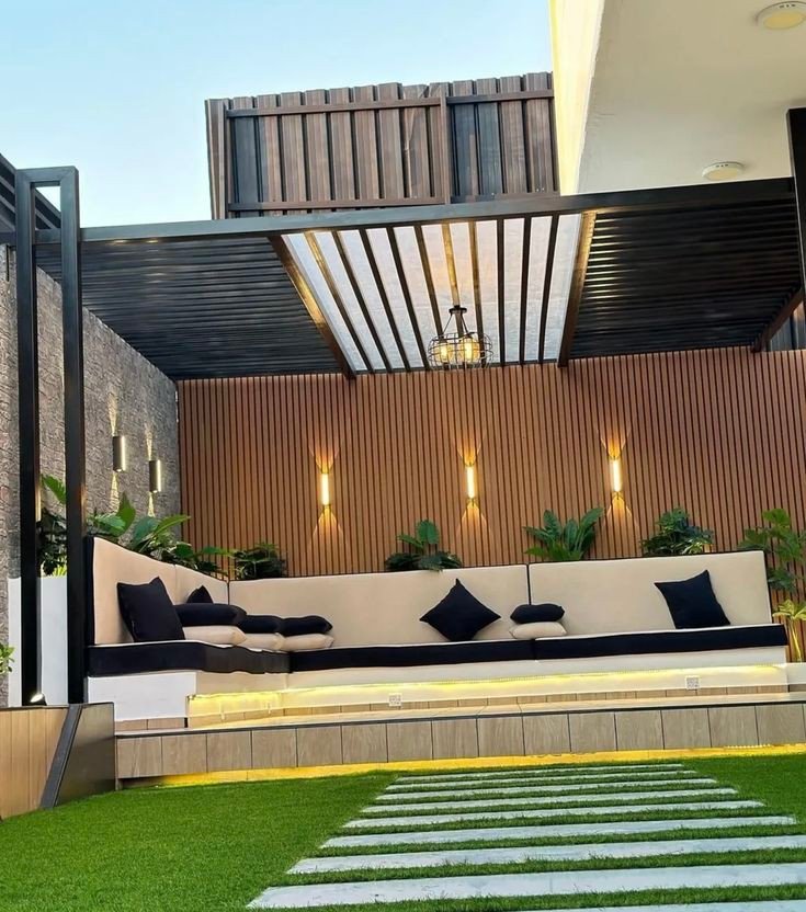 مظلات جلسات حدائق الرياض