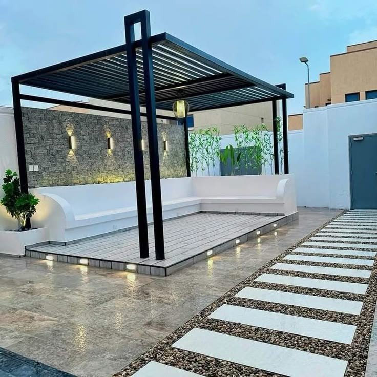 مظلات جلسات حدائق للمطاعم