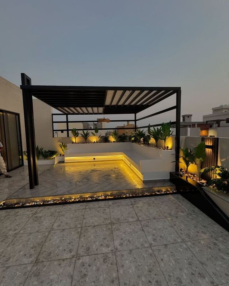 مظلات جلسات حدائق عصرية