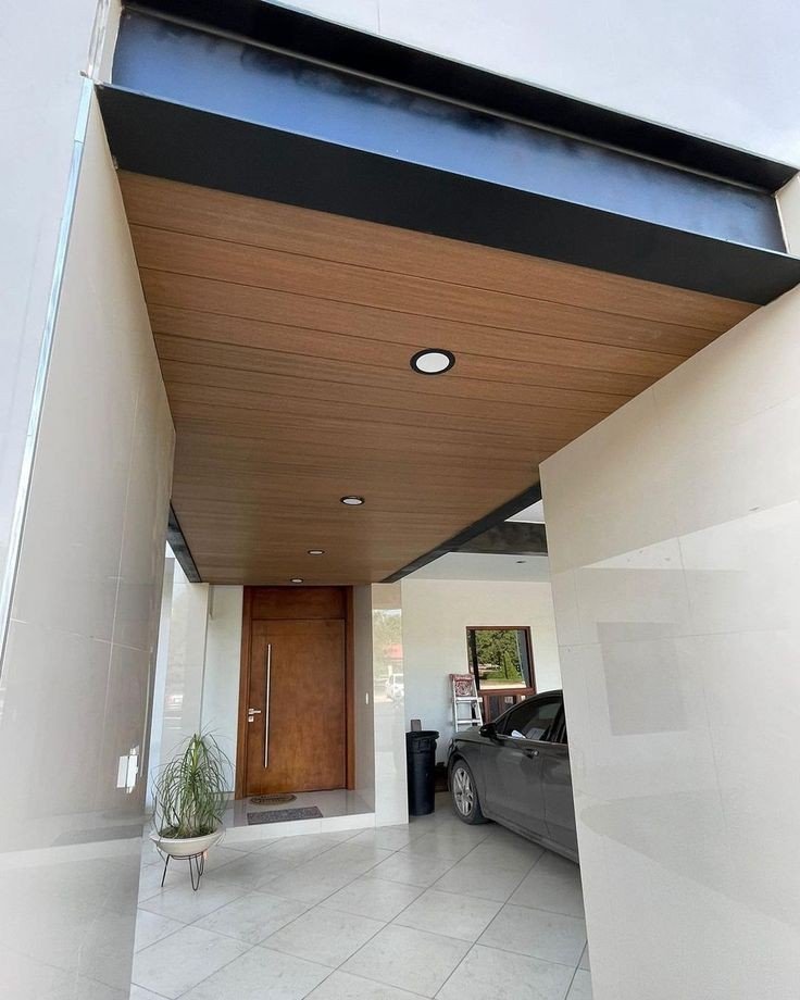 تكسيات مظلات خشبية للمنازل