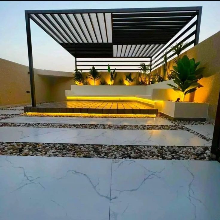 مظلات جلسات حدائق للمطاعم