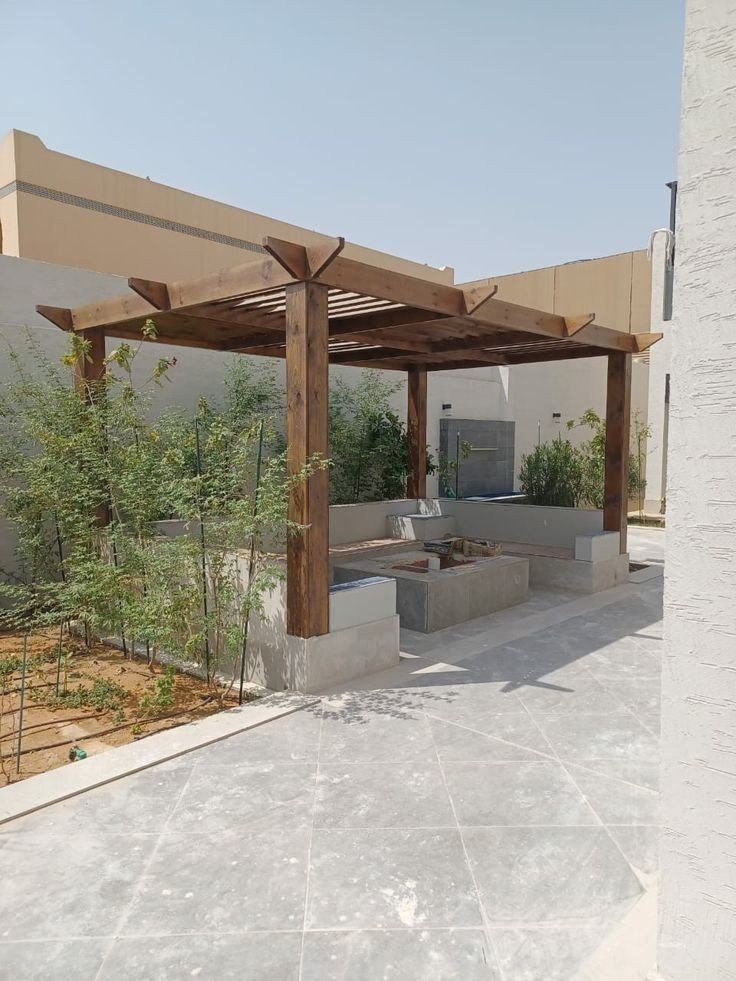 مظلات حدائق خشبية الرياض