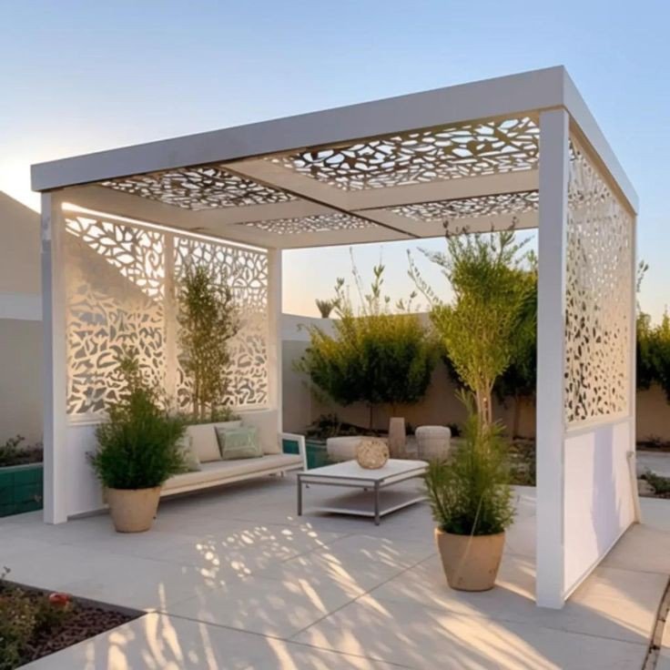 مظلات فلل جنوب الرياض قص ليزر
