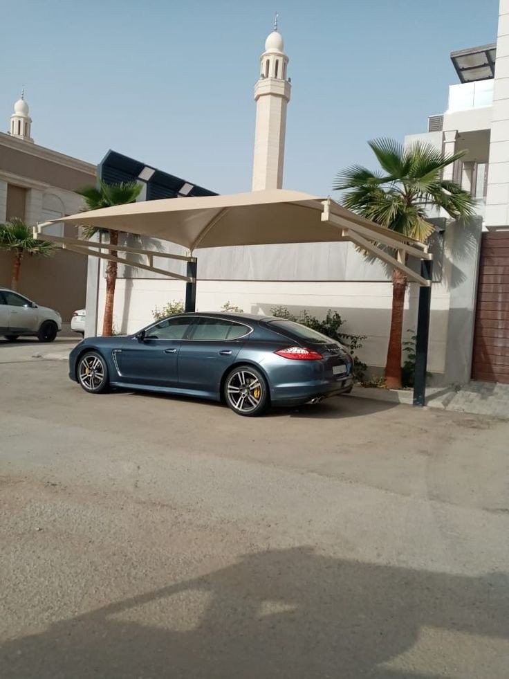 مظلات سيارات حي الرمال