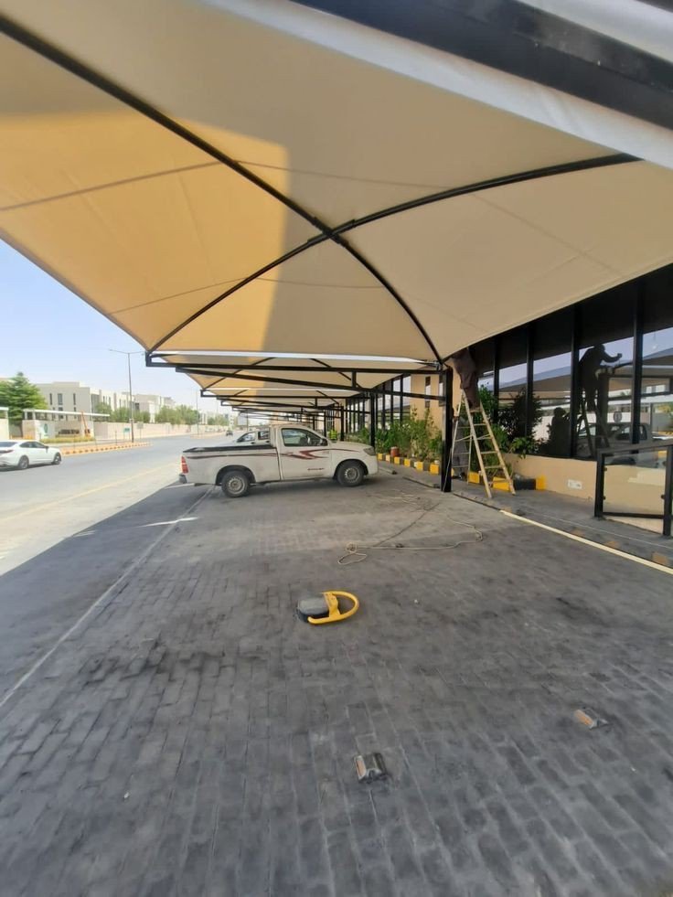 مظلات سيارات حي النرجس
