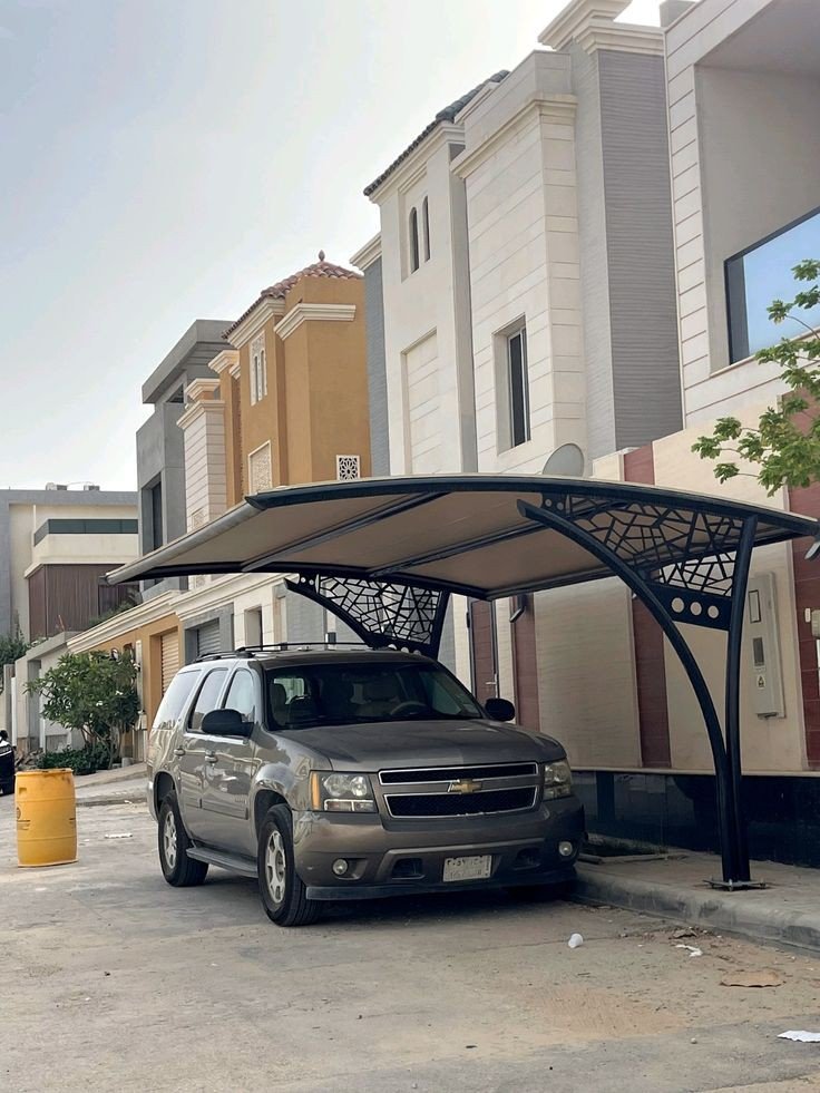 مظلات سيارات حي العليا
