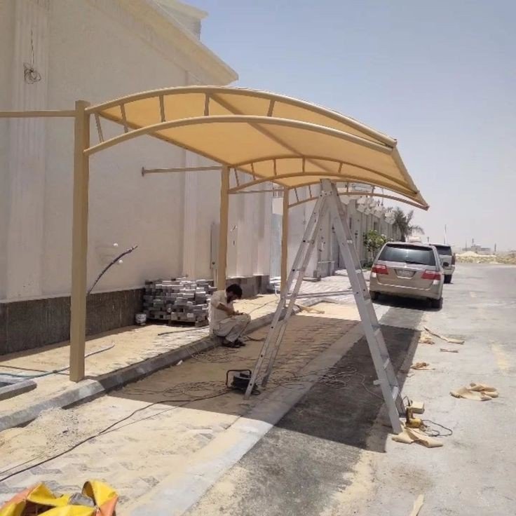 مظلات منازل حي الملقا
