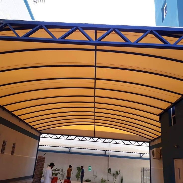 مظلات سيارات PVC للمجمعات السكنية حي قرطبة
