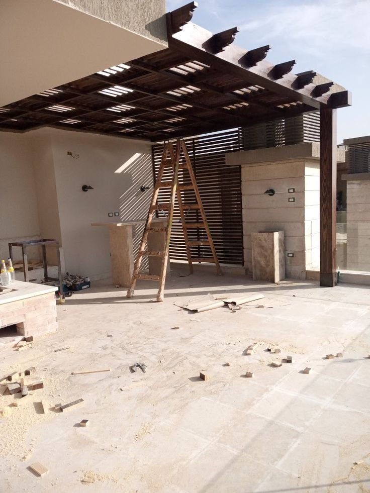 برجولات خشبية حي السويدي الرياض