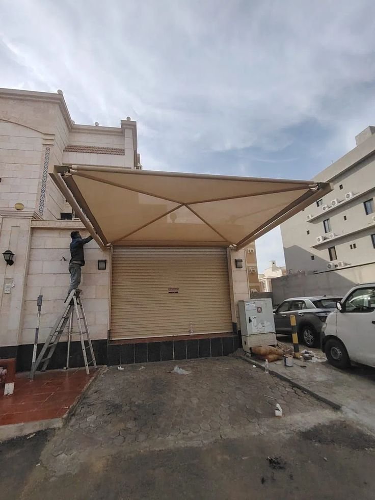 تفصيل مظلات سيارات للمنازل بالرياض