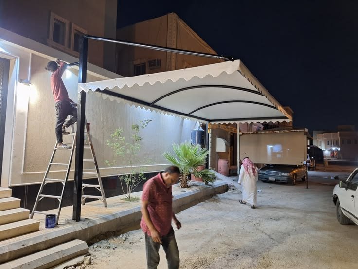 مظلات سيارات حديثة للفلل بالرياض